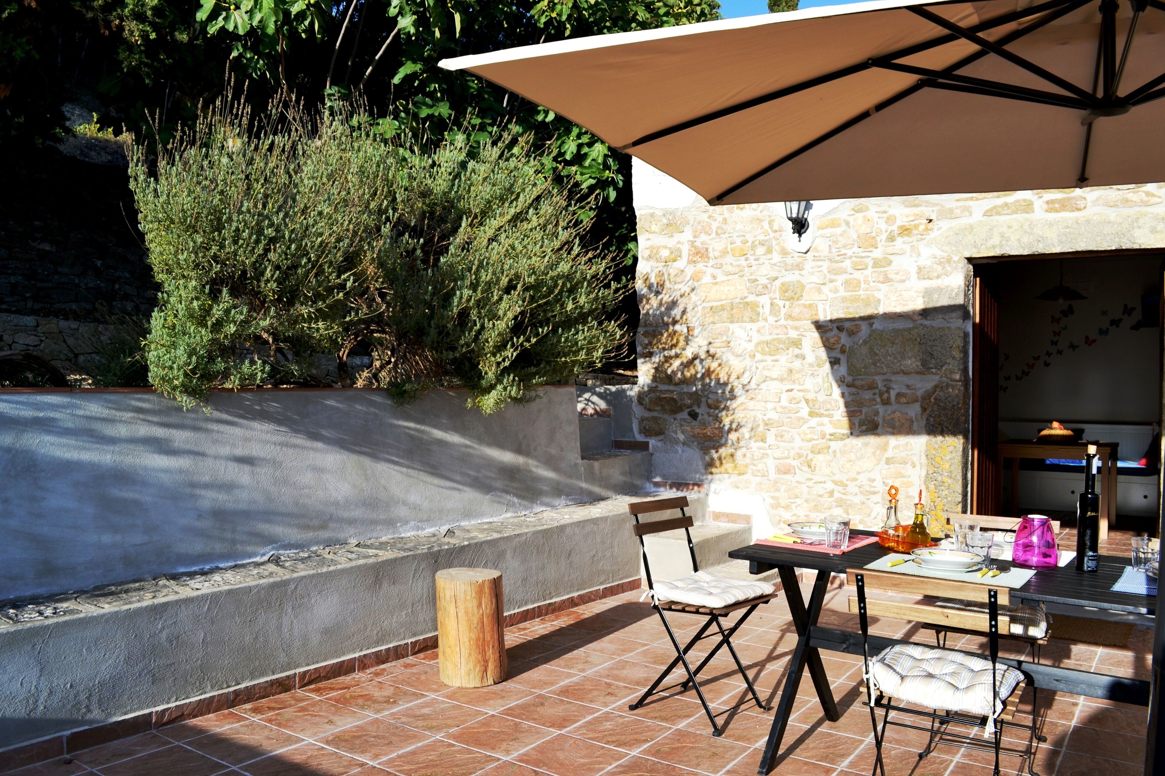 屋外ダイニングエリア