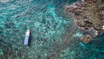 Vista a la playa o el mar
