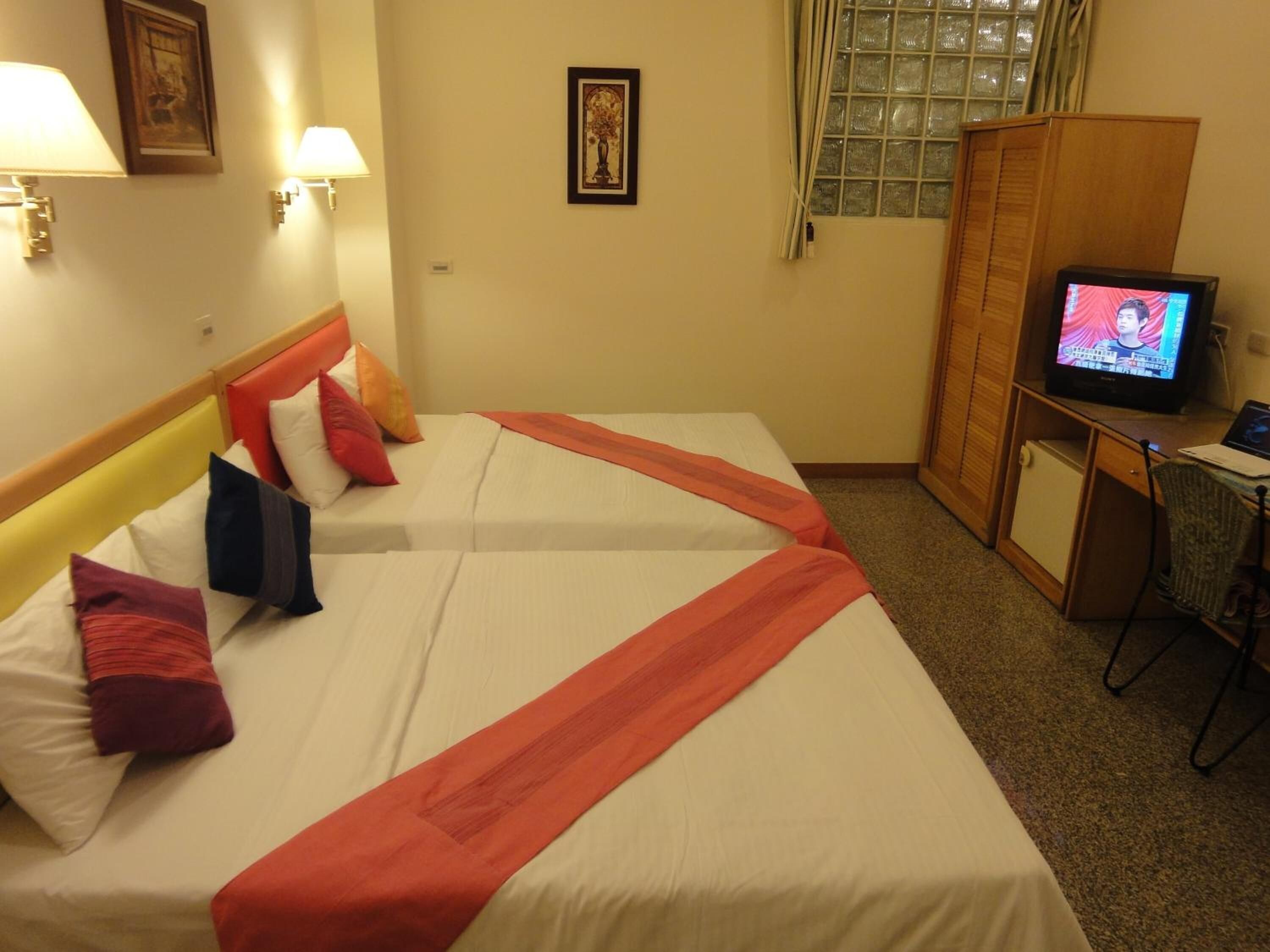 desk, blackout curtains, rollaway beds, free wifi