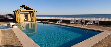 Indoor pool, a heated pool