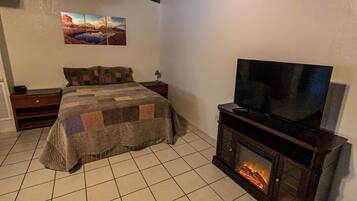 Desk, iron/ironing board, WiFi (free), bed sheets