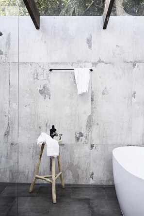 The Barn at The Bower | Bathroom | Designer toiletries, hair dryer, bathrobes, slippers - The Bower Byron Bay (Byron Bay)