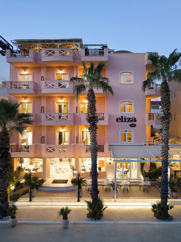 Front of property – evening/night