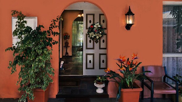 Entrada de la propiedad