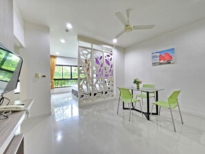 Grand Suite Double Room Pool Access | Living area | Flat-screen TV - S4 Nai Yang Beach (Sa Khu)