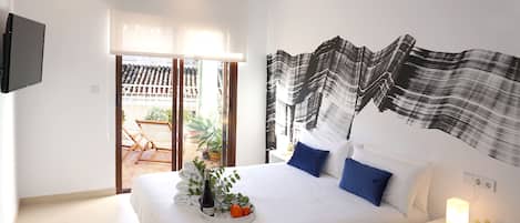 ロマンティック ダブルルーム (Cascall) | 高級寝具、ミニバー、セーフティボックス (室内)、客室ごとに異なる装飾