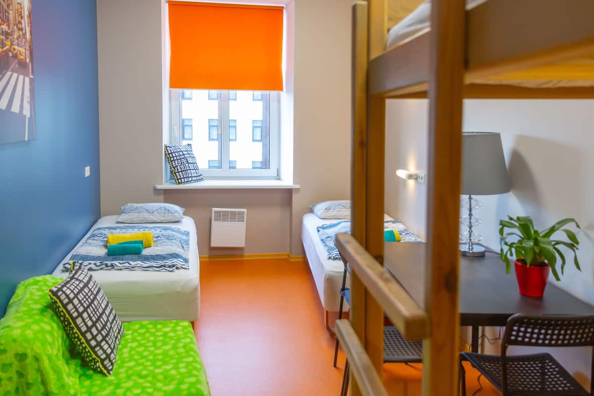 Standard Quadruple Room, Multiple Beds, City View | Desk, soundproofing, iron/ironing board, free WiFi