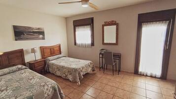 Blackout curtains, iron/ironing board, free WiFi, bed sheets