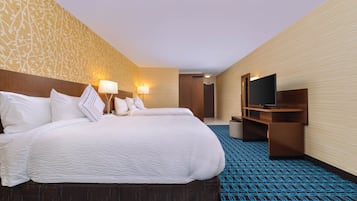 Hypo-allergenic bedding, in-room safe, desk, laptop workspace