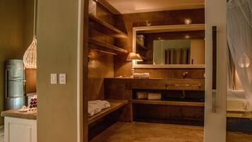 Exclusive-Ferienhütte, 1 Schlafzimmer | Badezimmer