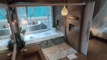 Vandaður bústaður - 1 svefnherbergi | Baðherbergi | Sturta, snyrtivörur án endurgjalds, hárblásari, handklæði