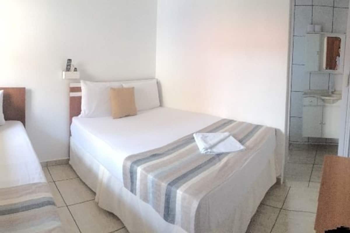 Desk, free WiFi, bed sheets