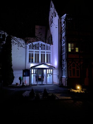 Front of property – evening/night