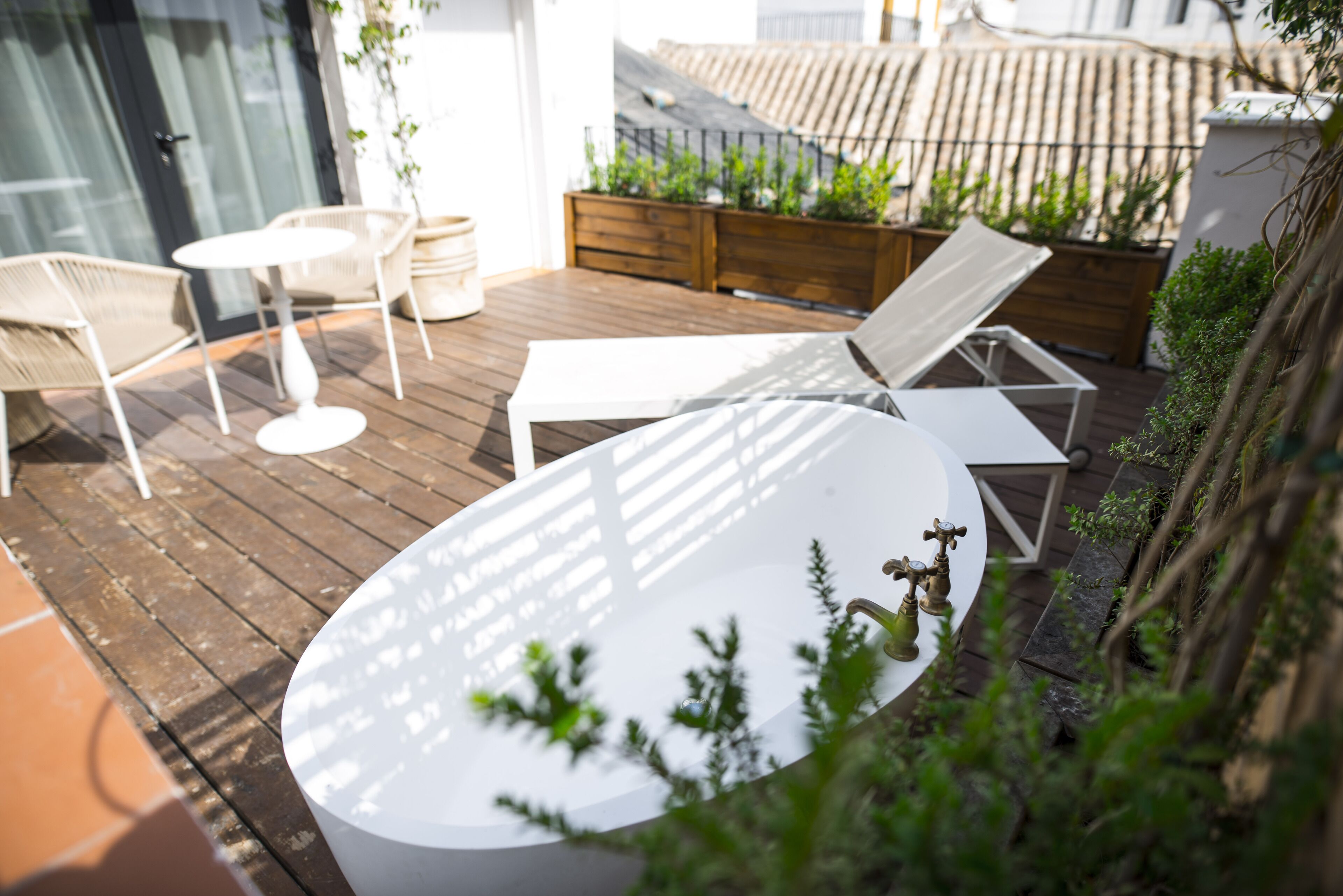 Premium kamer, terras | 1 slaapkamer, lakens van Egyptisch katoen, luxe beddengoed