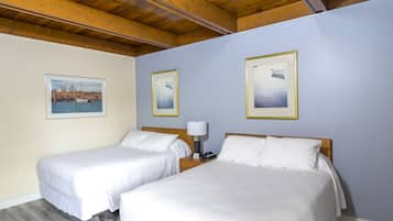 Premium bedding, desk, blackout drapes, iron/ironing board