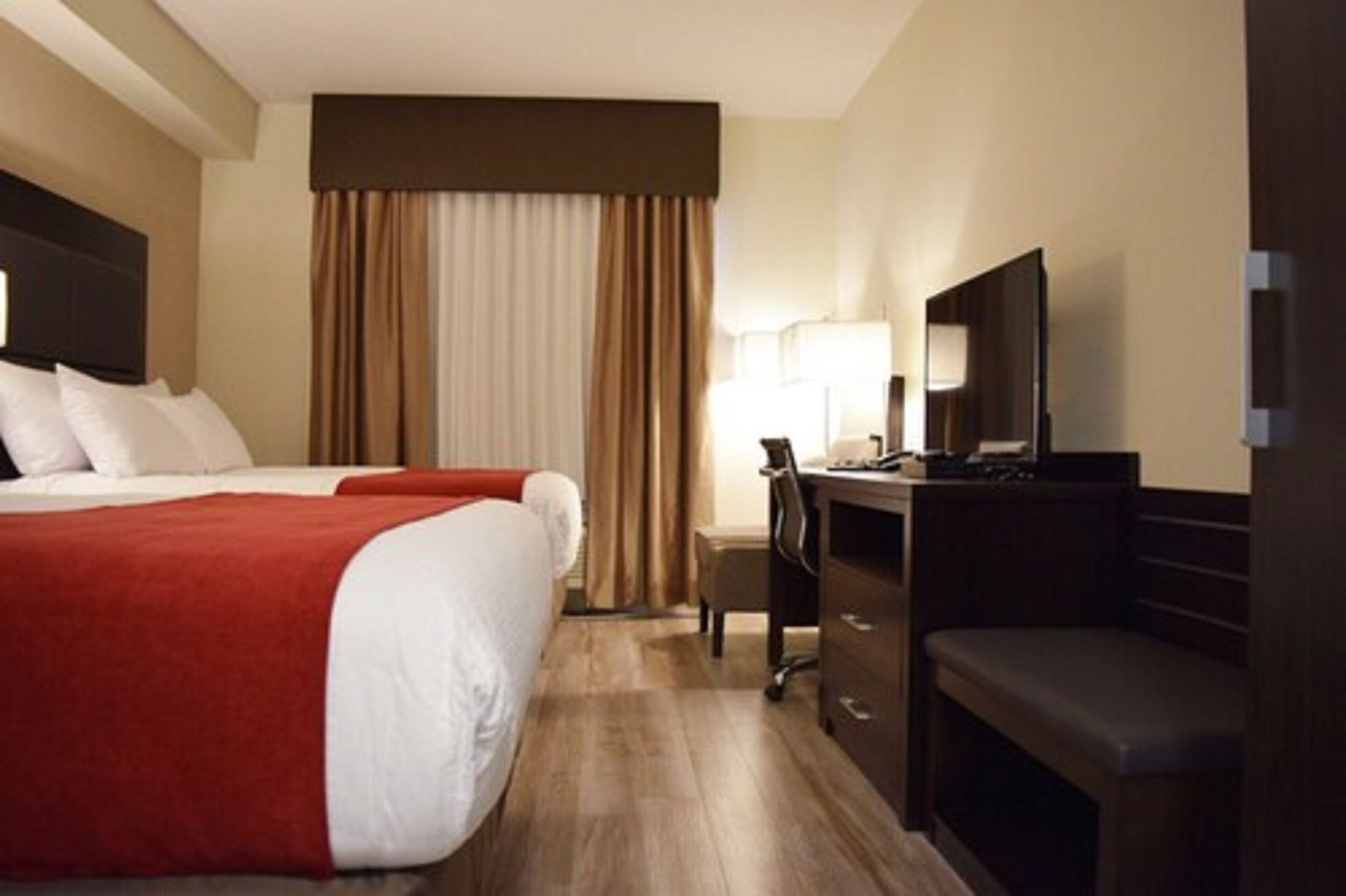 room, 2 queen beds, non smoking | desk, blackout curtains, iron/ironing board, free wifi