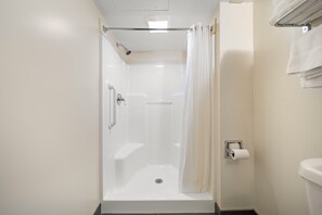 Standard Room, 2 Queen Beds, Accessible | Bathroom | Deep soaking tub, free toiletries, towels
