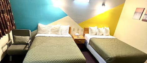 Premium bedding, individually decorated, individually furnished, desk