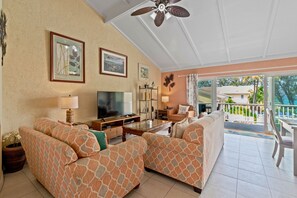 Smart-TV, DVD-spiller og bøker