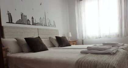 Penthouse with WiFi next to the train station