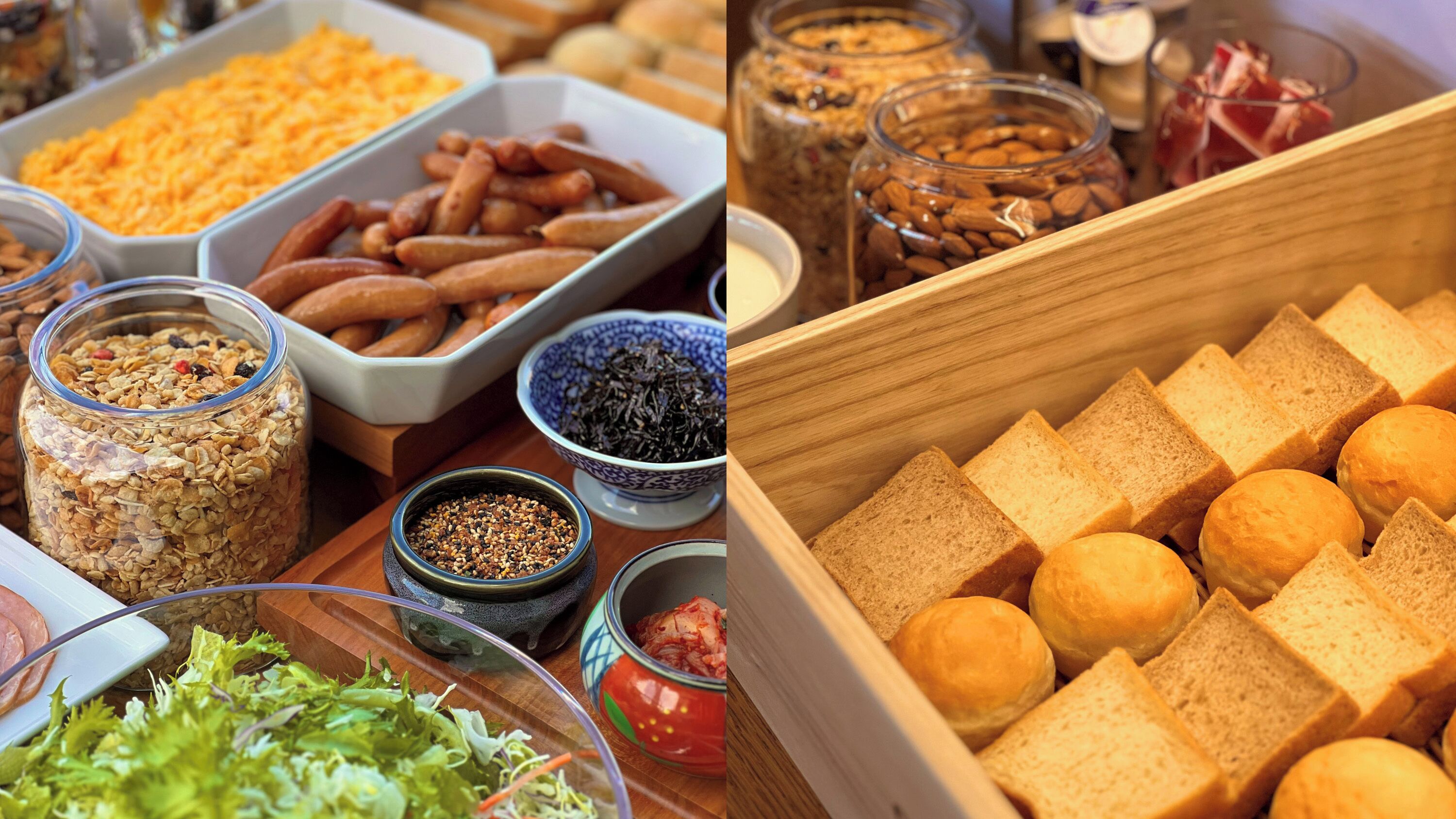daily buffet breakfast (jpy 900 per person)