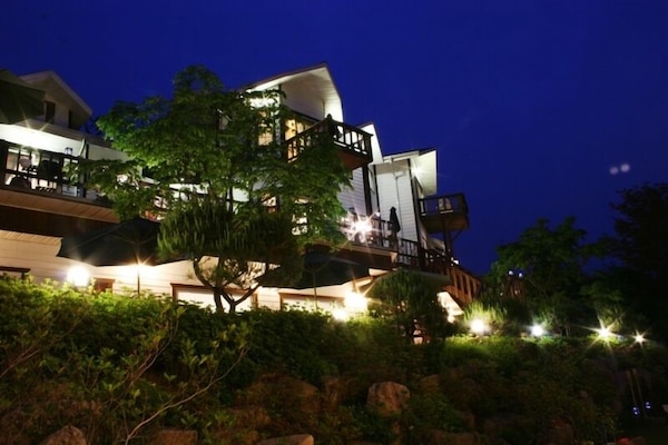 Front of property - evening/night