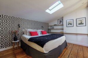 1 bedroom, desk, soundproofing, iron/ironing board