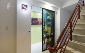 New room. elevator. eight person room 301 | Individually decorated, individually furnished, desk, laptop workspace - Overflight (Tainan)