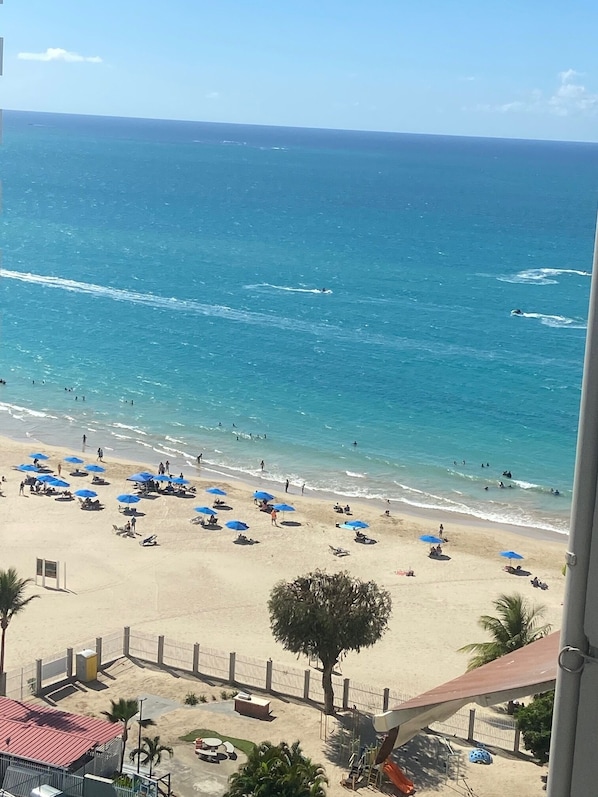 On the beach, beach towels - Beach Front Studio Isla Verde-Sea Dollar #1 (Carolina)