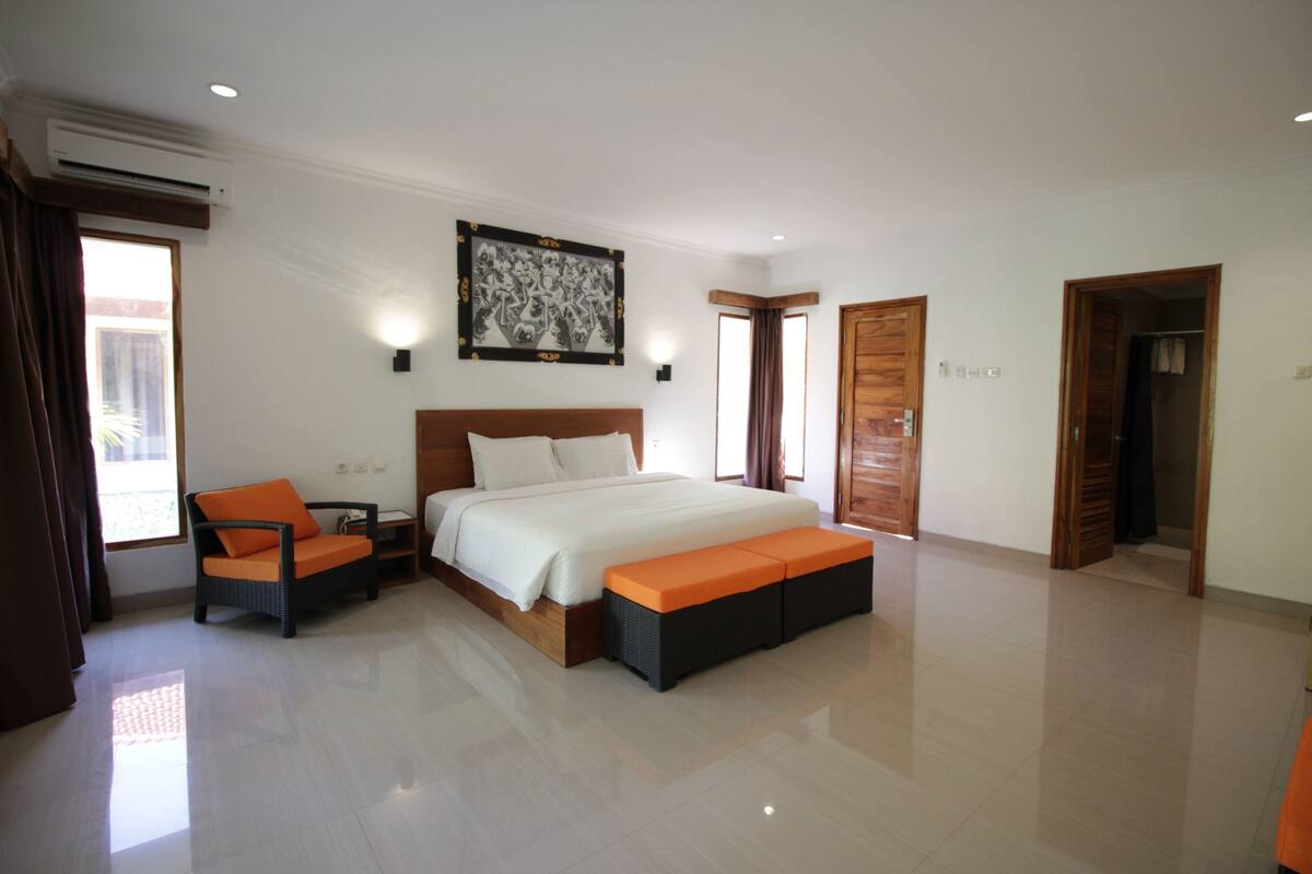Deluxe Bungalow, 1 Katil Raja (King) | 1 bilik tidur, peralatan tempat tidur premium, busa memori