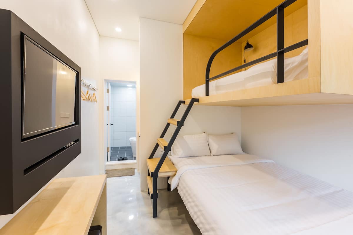 Basic Triple Room, Multiple Beds (Foreigner Only) | 1 bedroom, blackout curtains, free WiFi, bed sheets