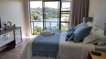 Blue Room with River View | Premium bedding, individually decorated, individually furnished