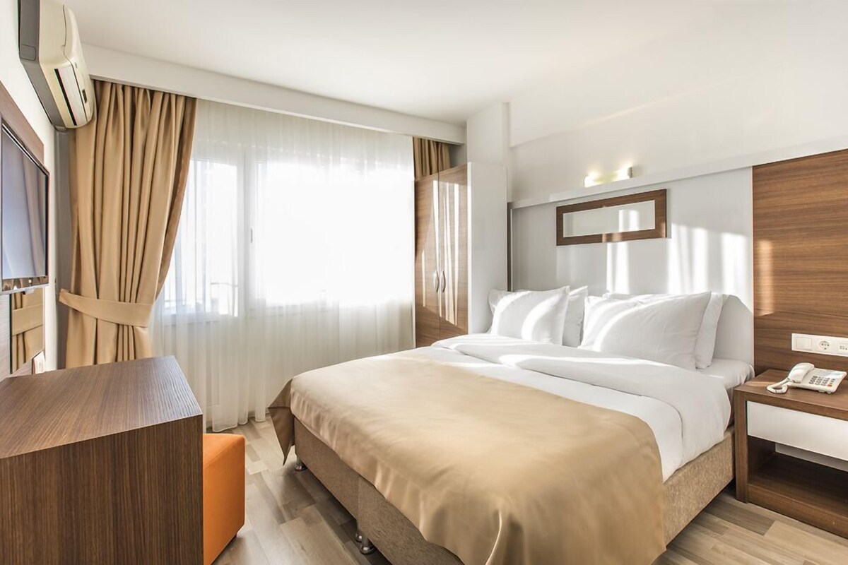 Minibar, in-room safe, desk, WiFi (free)
