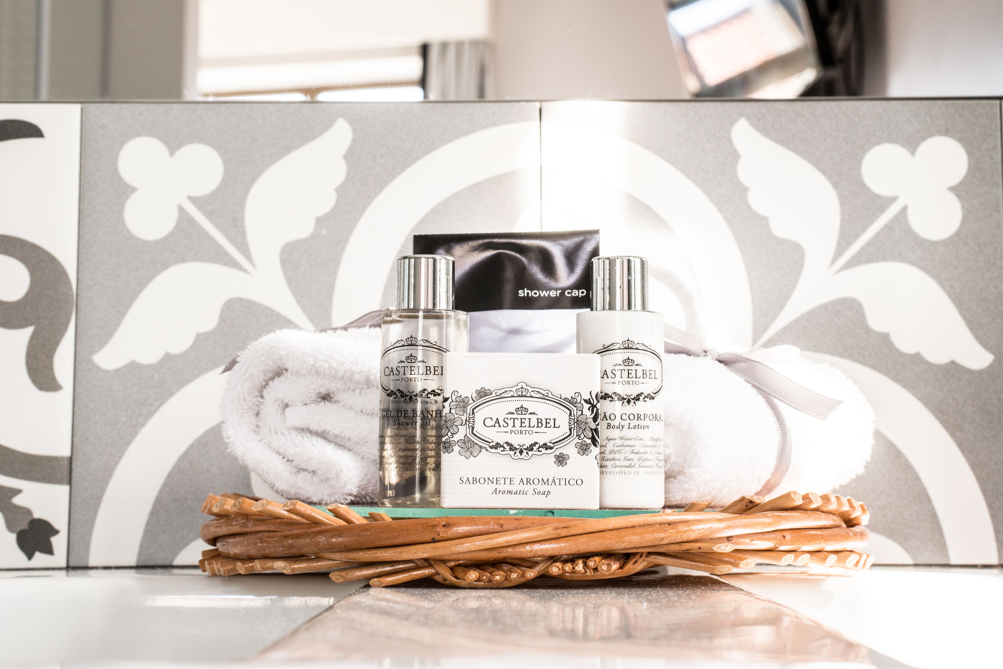 free toiletries, hair dryer, bathrobes, bidet