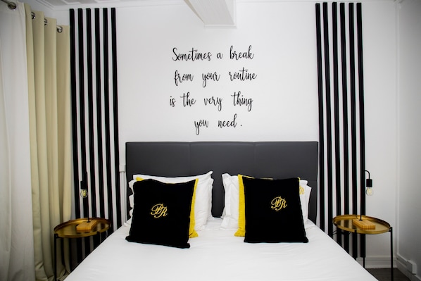 2 bedrooms, memory-foam beds, in-room safe, individually decorated