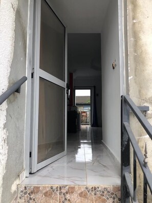 Desk, laptop workspace, blackout drapes, free WiFi