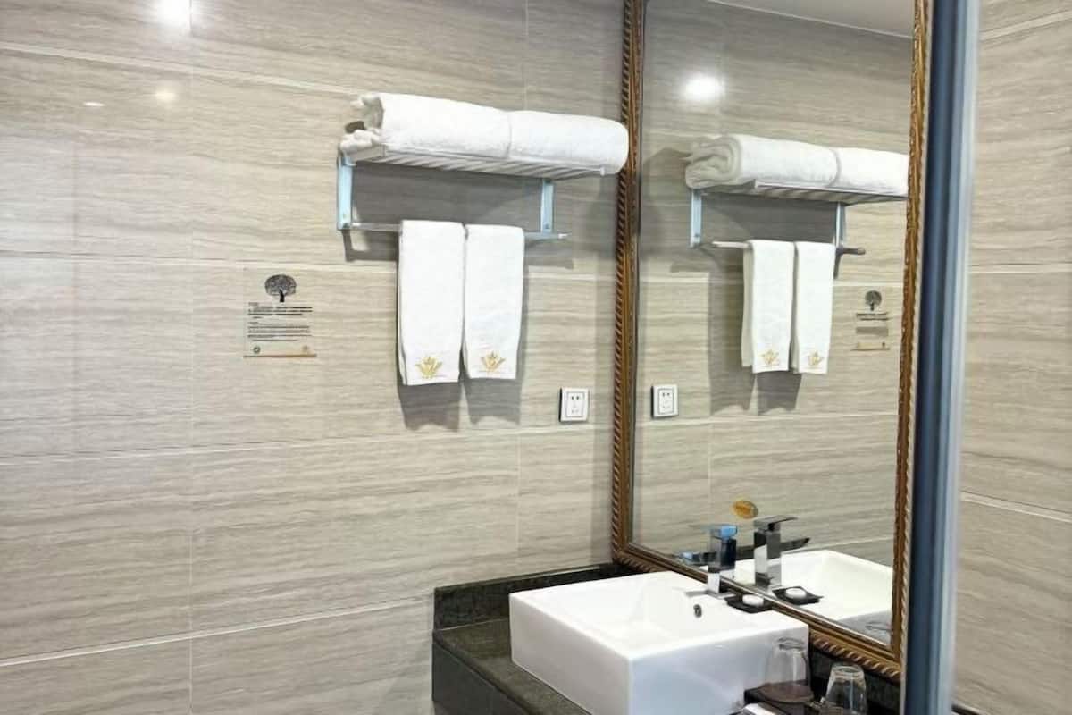 Banyo | Ücretsiz banyo/kozmetik ürünleri, saç kurutma makinesi, terlik, havlu