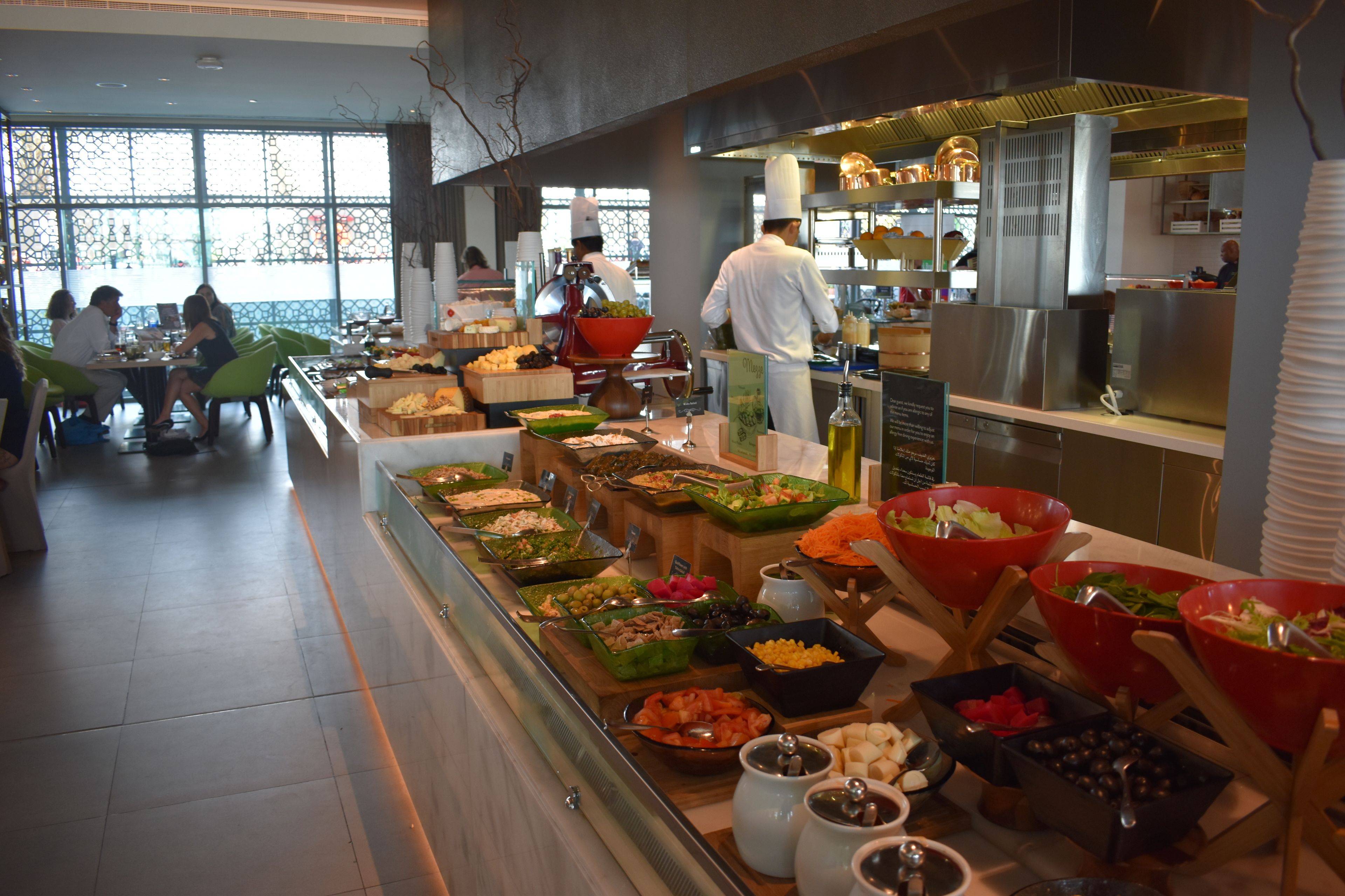 daily buffet breakfast (omr 7.42 per person)