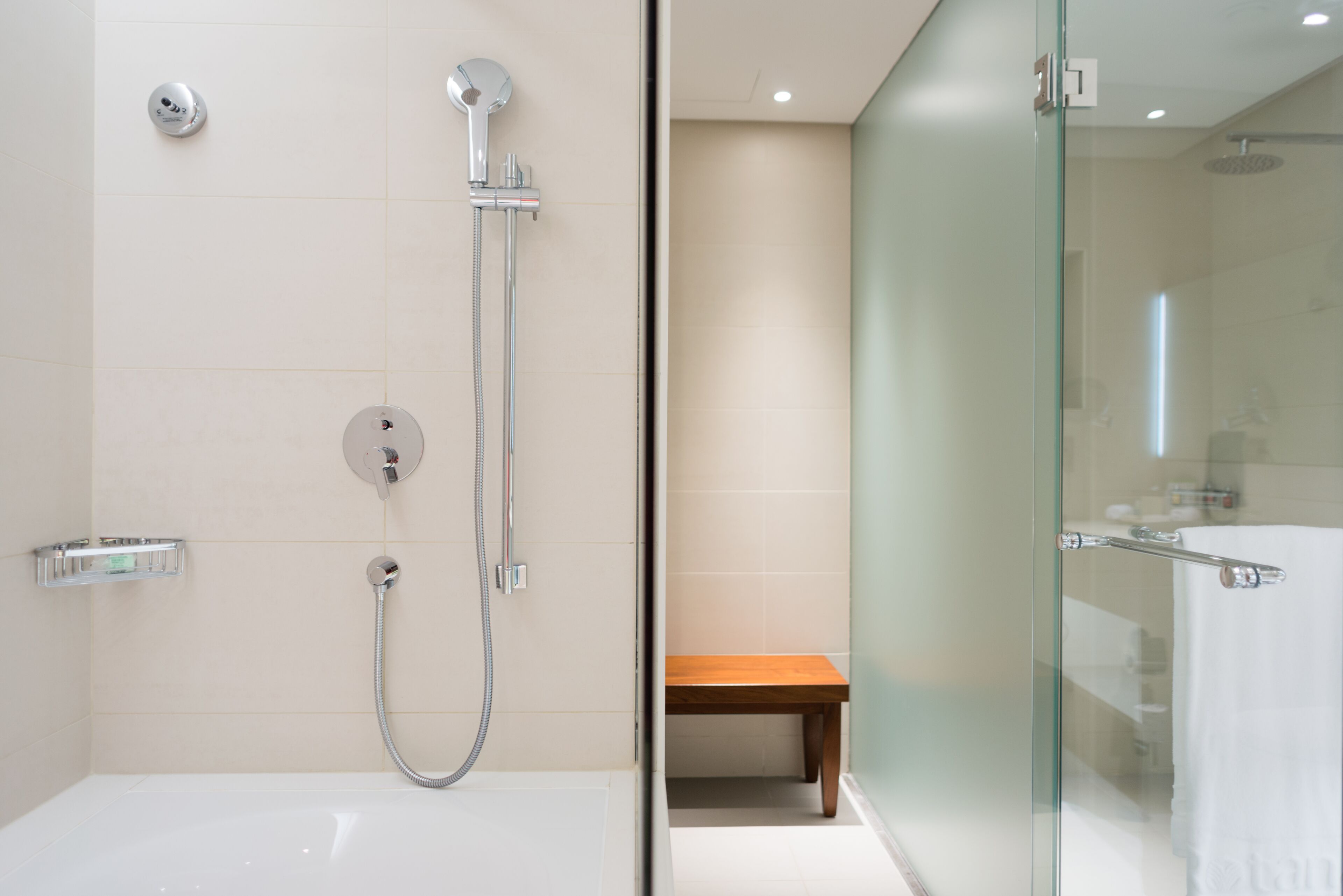 eco-friendly toiletries, hair dryer, bathrobes, slippers