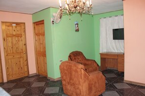 Executive Room, 2 Bedrooms, Kitchenette, City View | Living room | 32-inch LED TV with cable channels, TV - Aparthotel Gonzalez (Cañas)