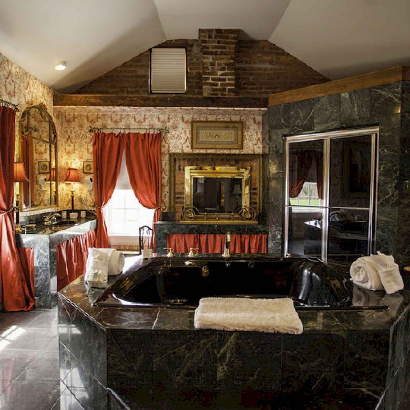 suite (taney) | bathroom | hair dryer, dressing gowns, towels