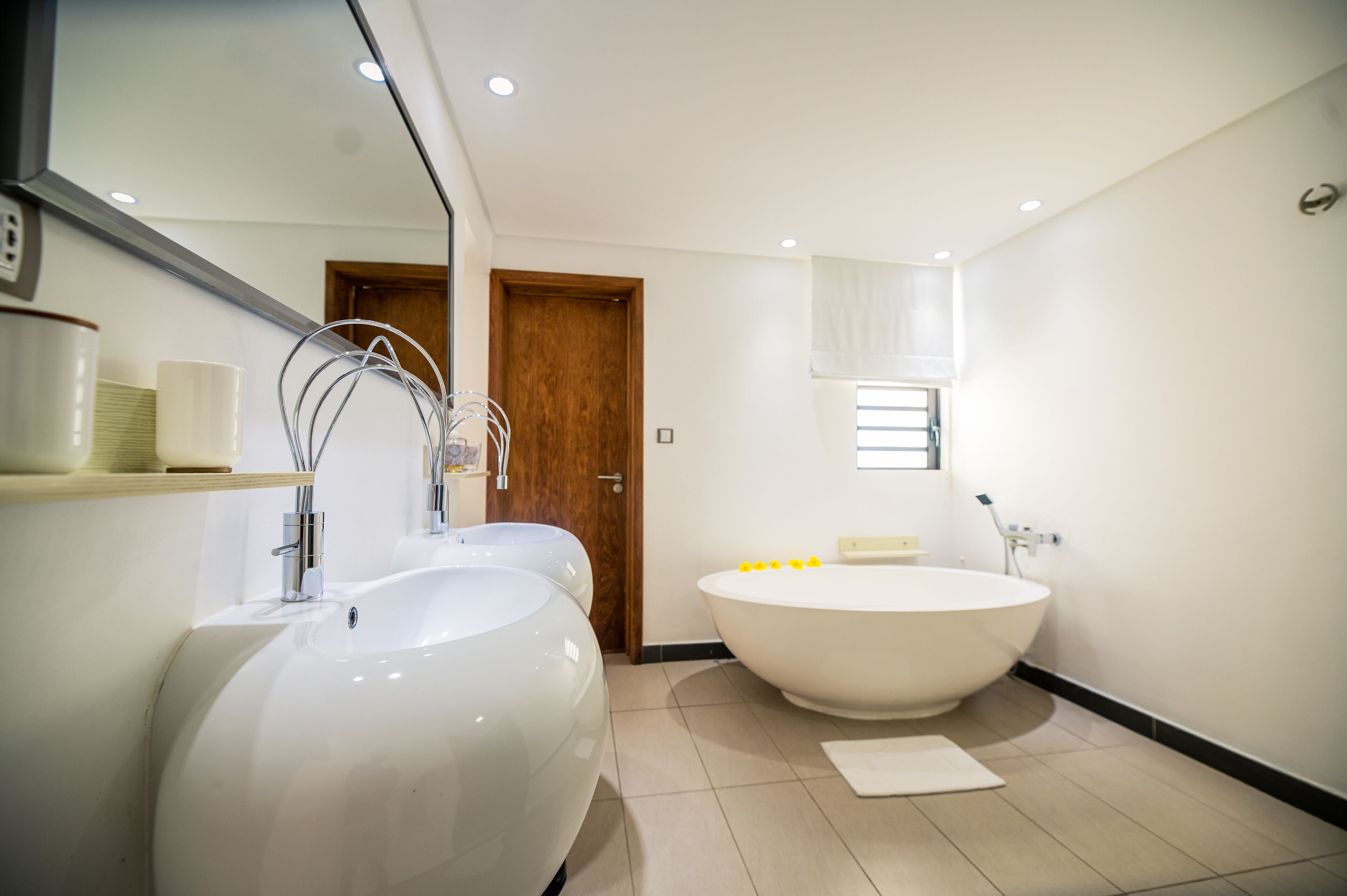 suite | bathroom | shower, towels