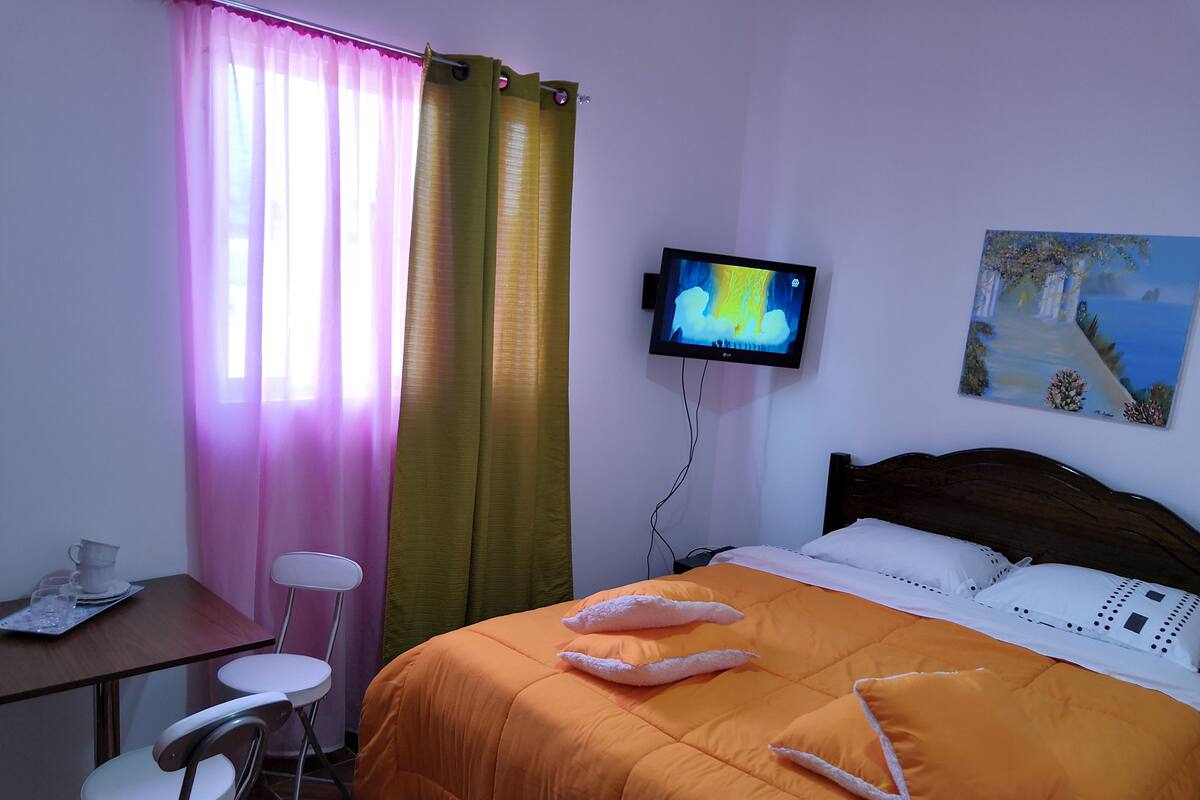 Luxury Double Room, 1 Bedroom, Private Bathroom | Television