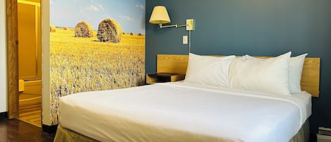 Free WiFi, bed sheets