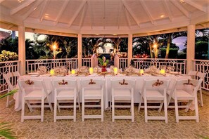 Área para banquetes al aire libre