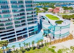 Exterior - Turquoise Place C1103 | Oversized, hot tub/grill on deck, huge slide for kids! (Orange Beach)