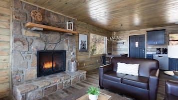 TV, fireplace, offices