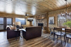 电视、壁炉、办公室