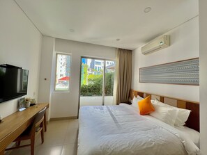 Studio, Balcony, City View | Minibar, in-room safe, desk, blackout curtains - Babylon Garden Condotel (Da Nang)