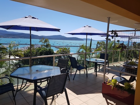 Terrace/patio. Sunlit Waters Studio Apartments